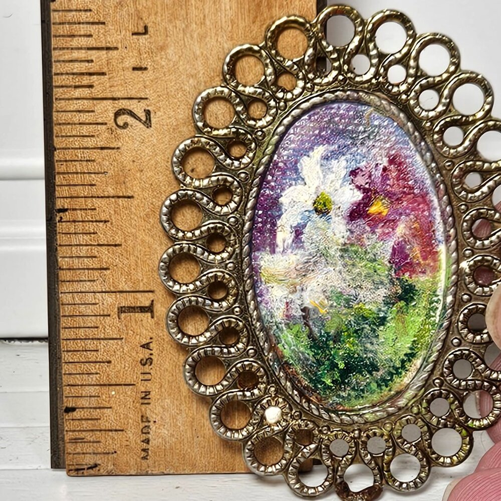 Original Oil Painting by Pauline Miller Dollhouse Miniature